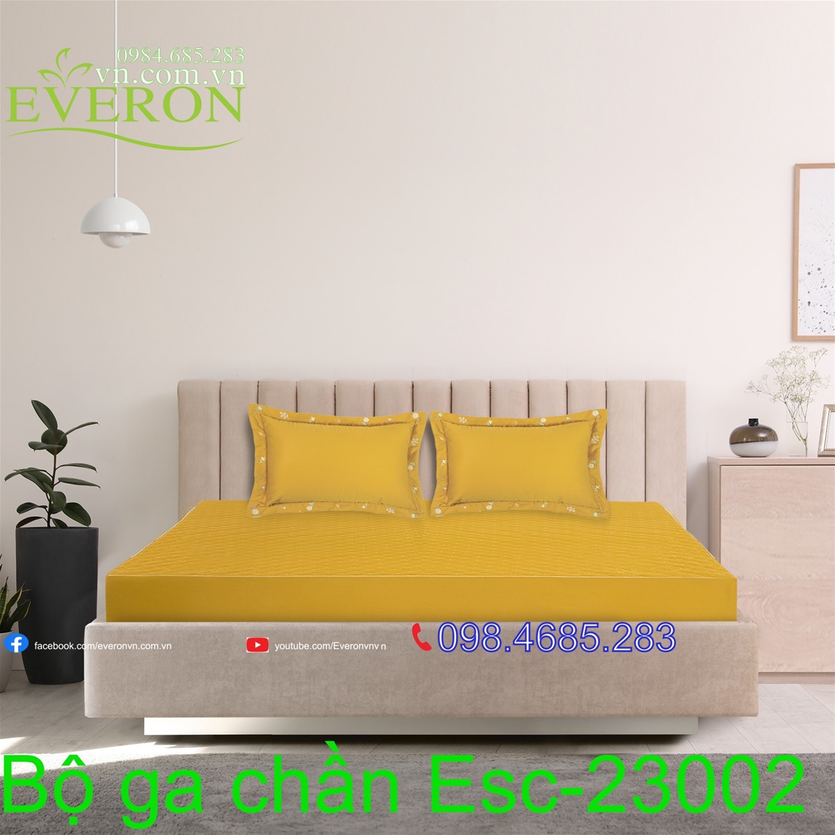 Bộ chăn ga gối Everon ESC 23002