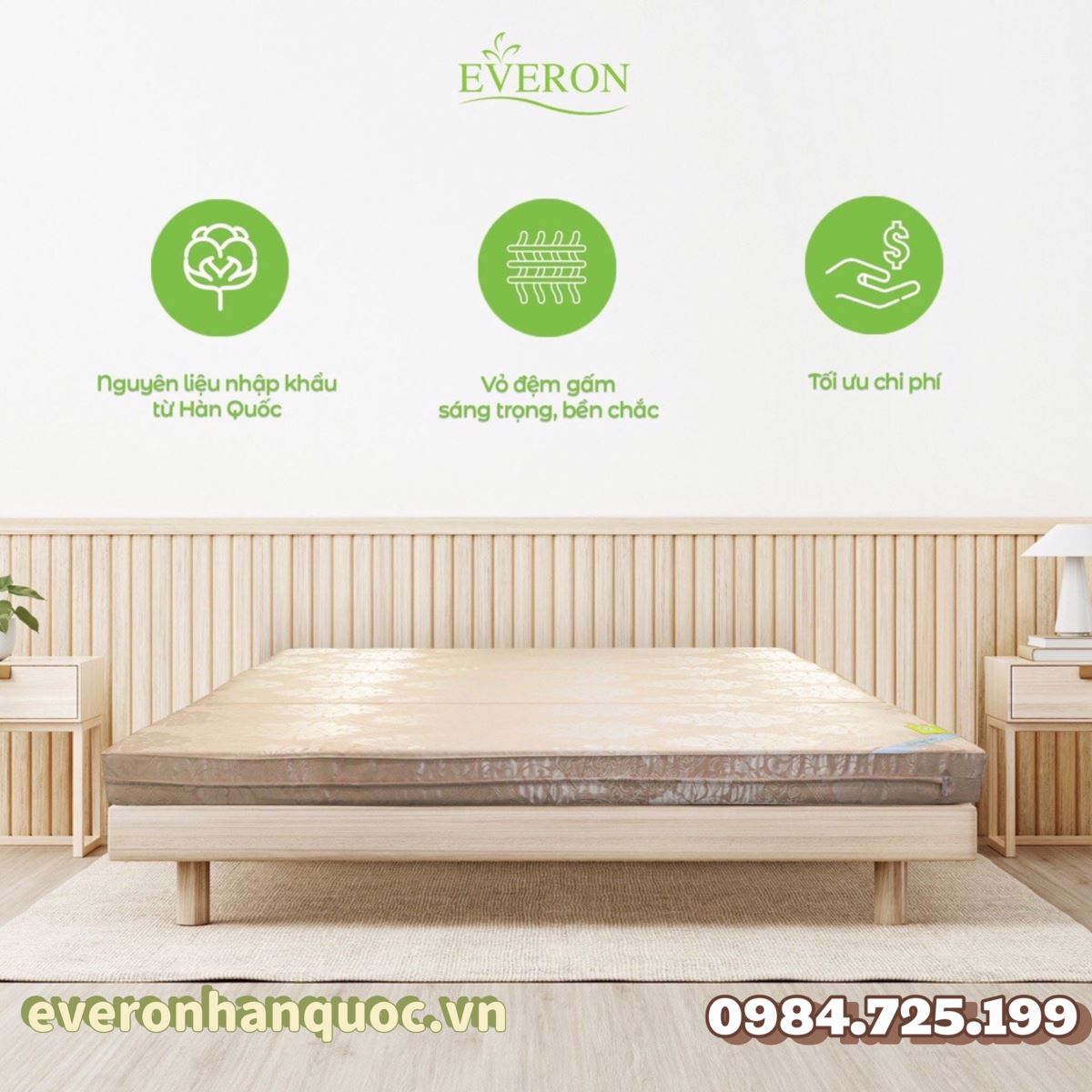 đệm bông ép everon