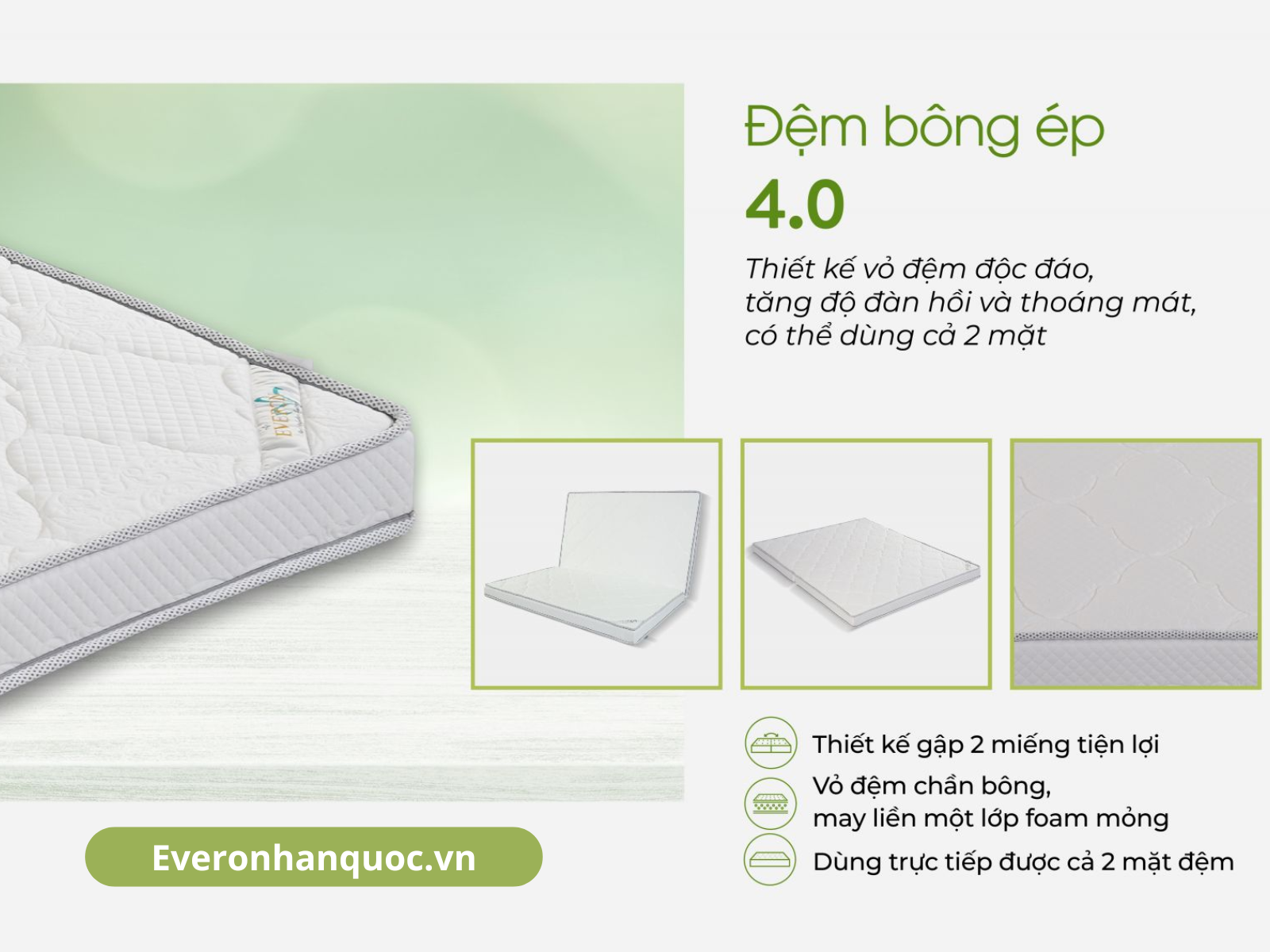 Đệm Bông Ép Everon 4.0