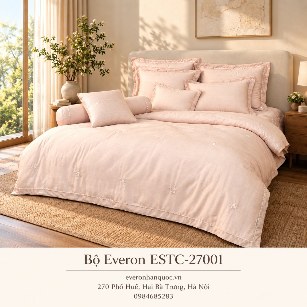 Bộ Chăn Ga Everon ESTC-27001 - Ginkgo
