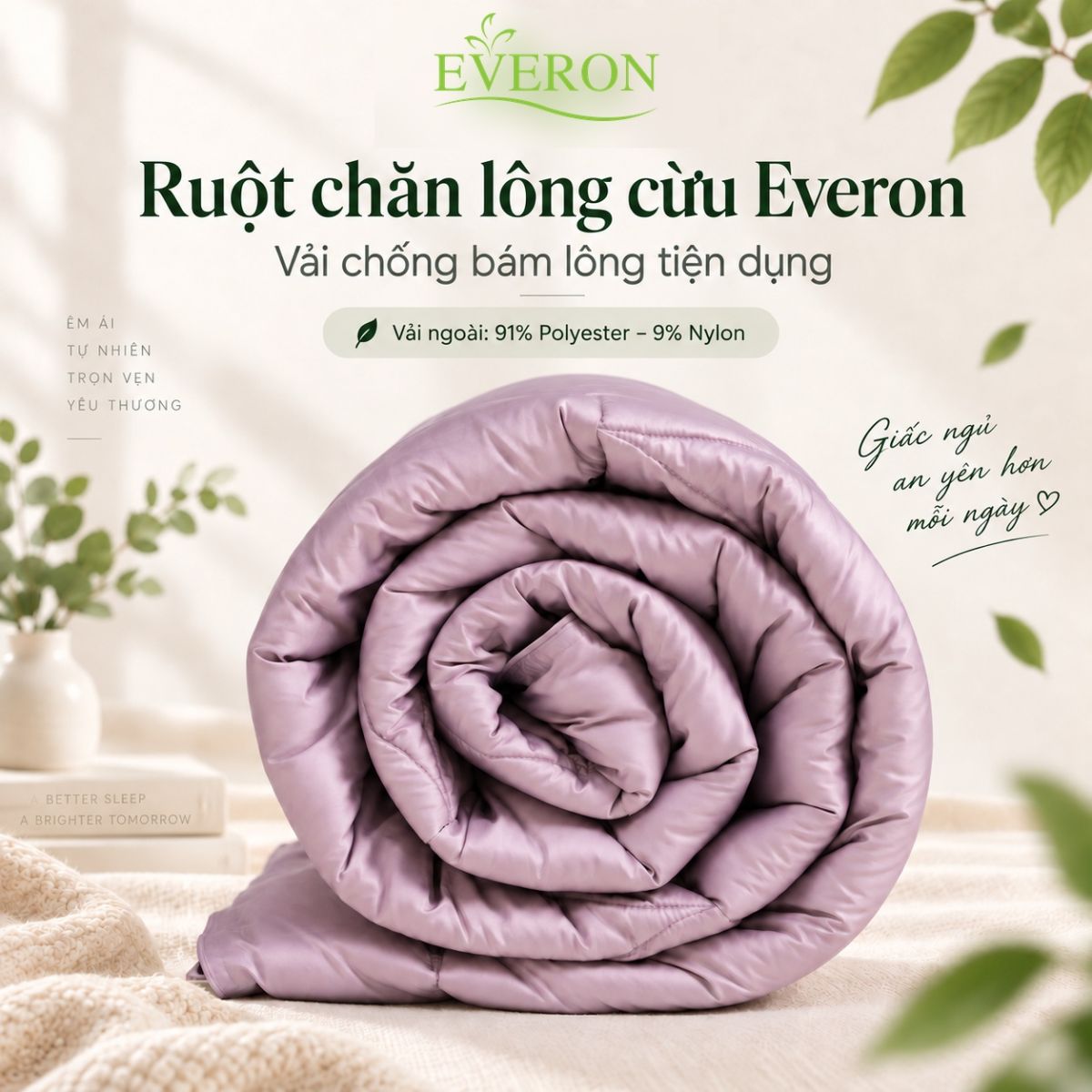 Ruột chăn lông cừu Everon