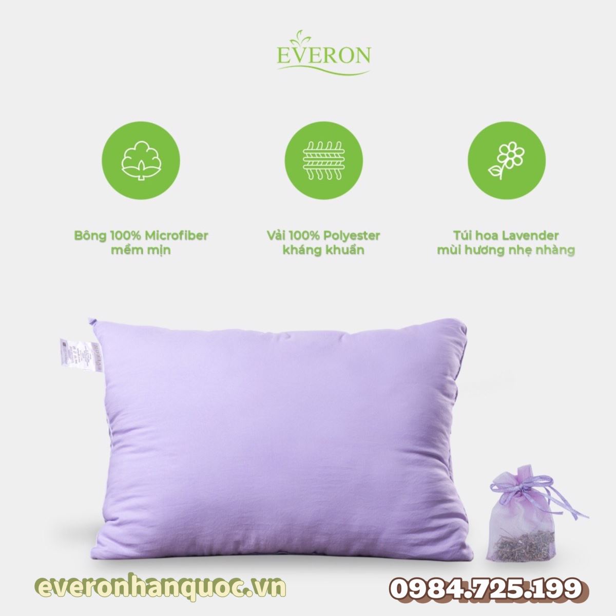 Ruột gối Everon Lavender 2.0
