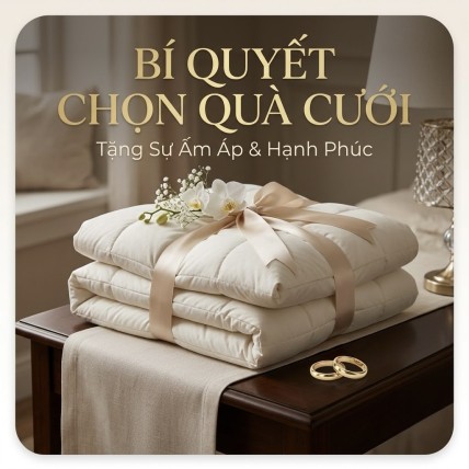 Chọn Ruột Chăn Sang Trọng Làm Quà Cưới Cho Cặp Đôi
